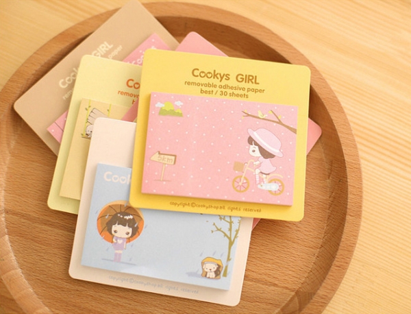 Cookys Girl Sticky Notes