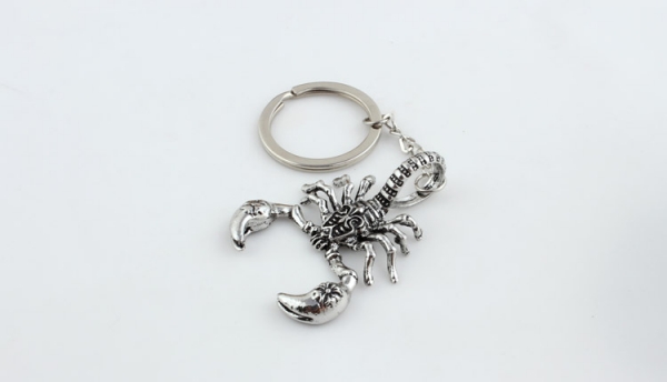 Scorpion Silver Keyrings Novelty Metal Key Chains For Men And Boys