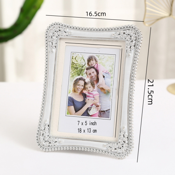Style 67 Rose Flowers  Silver 7x5 Photo Frame