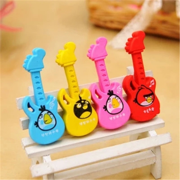 Birds Guitar Rubber Erasers