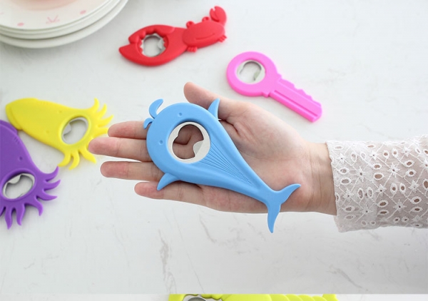 Whale Shaped Bottle Opener With Magnet