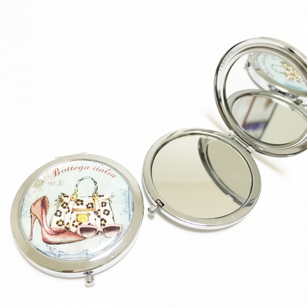 Vintage Shoe Compact Mirror