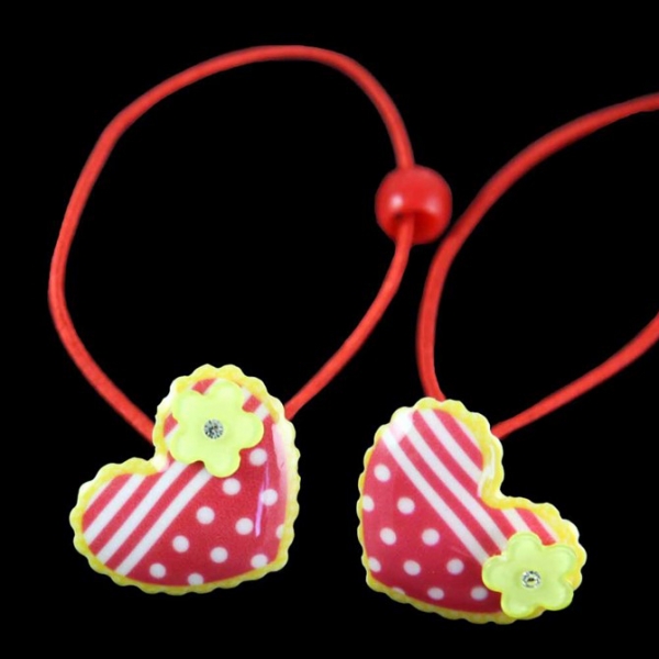 Love Heart Hair Elastics