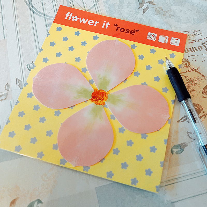 Cute Daisy Rose Flowers Sticky Notes Sticker Marker Memo Pad Index Tabs