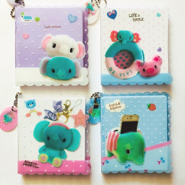 Cute Elephant Animals Notebooks Small Notepads Lined Notes Pad Pocket Memo Pads Watermarked Paper