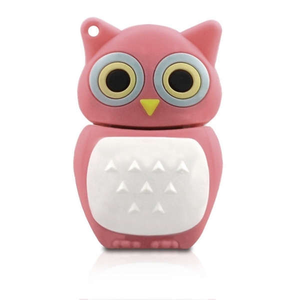 32Gb Pink Owl Cute Wild Birds USB Drive Memory Stick Flash Drive Novelty Gift