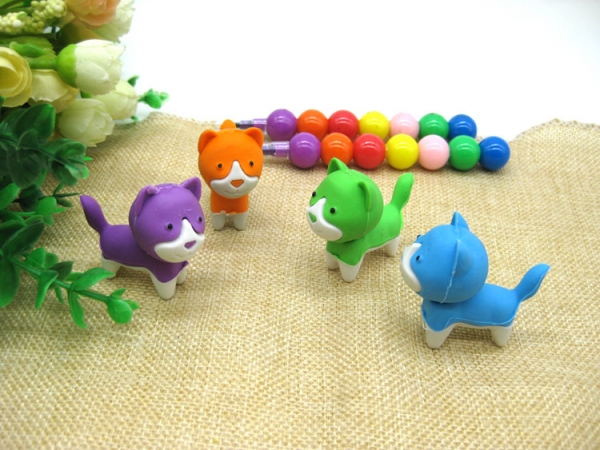 Cute Puppy Dog Animals Pets Puzzle Erasers Novelty Fun Kids Rubbers Party Gift Bag Fillers