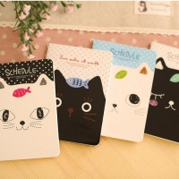 Lovely Black White Kitten Cats Mini Cute Notebooks Small Notepads Lined Notes Pad Pocket Memo Pads