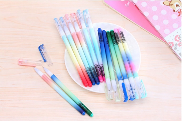 Colourful Jelly Color Novelty Ballpoint Gel Pens Cute Funky School Supply Party Gift Bag Fillers