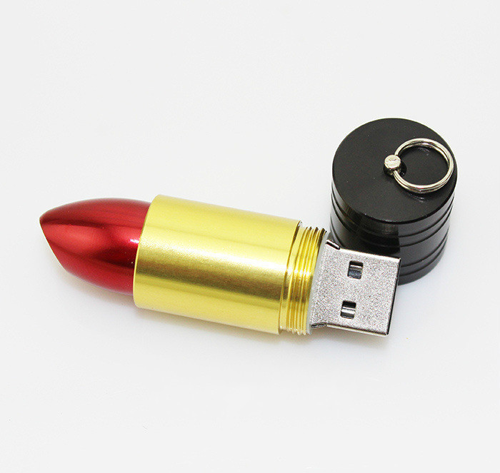 32Gb Red Lipstick Shaped Novelty USB Memory Stick Flash Drive Gift