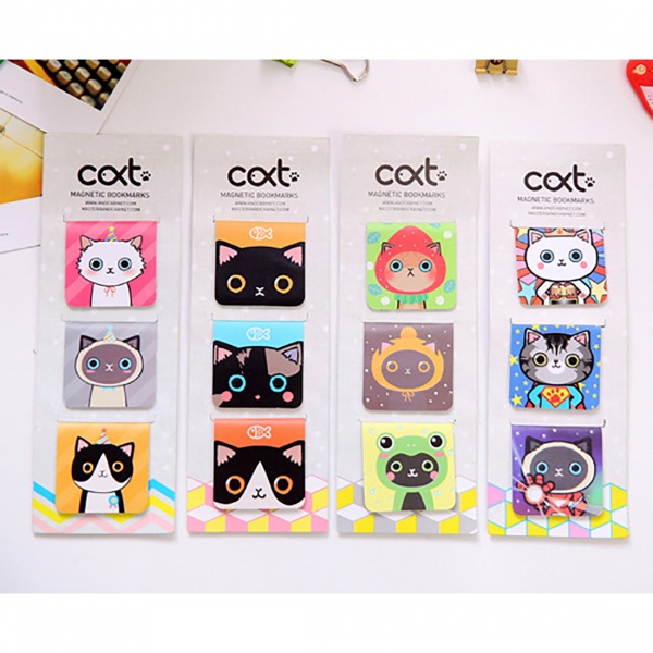 Cute Kitten Cat Magnetic Bookmarks For Books With Magnet