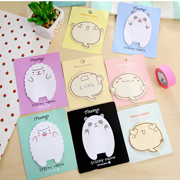 Cute Animals Shaped Panda Sheep Lamb Sticky Notes