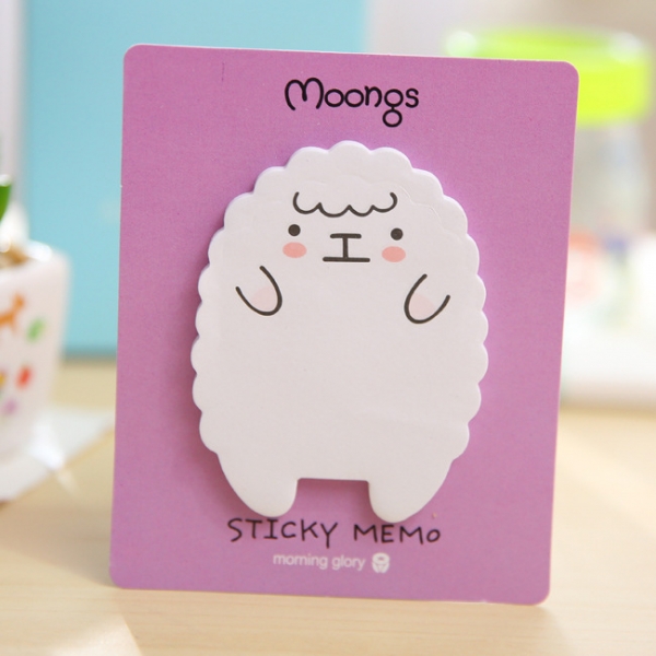 Cute Animals Shaped Panda Sheep Lamb Sticky Notes