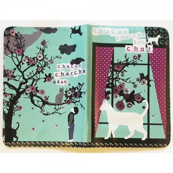 Kitten Cats Flowers Cute Passport Cover Travel ID Holder Protector Case With Card Ticket Pouch