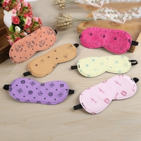 Fruits Flowers Patterned Suede Sleep Masks Lightweight Eyeshade Comfortable Travel Eye Masks