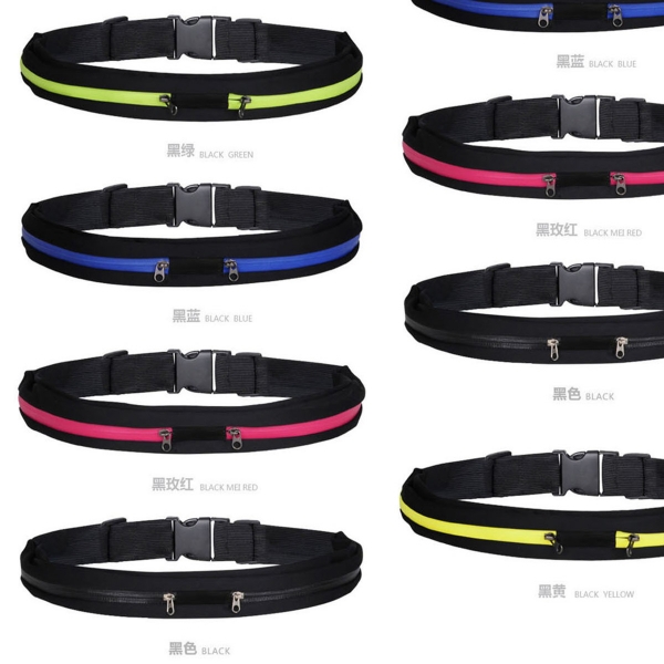 Fashion Nylon Outdoor Sports Holiday Waist Money Belts Travel Bum Bags Wallet Pouches