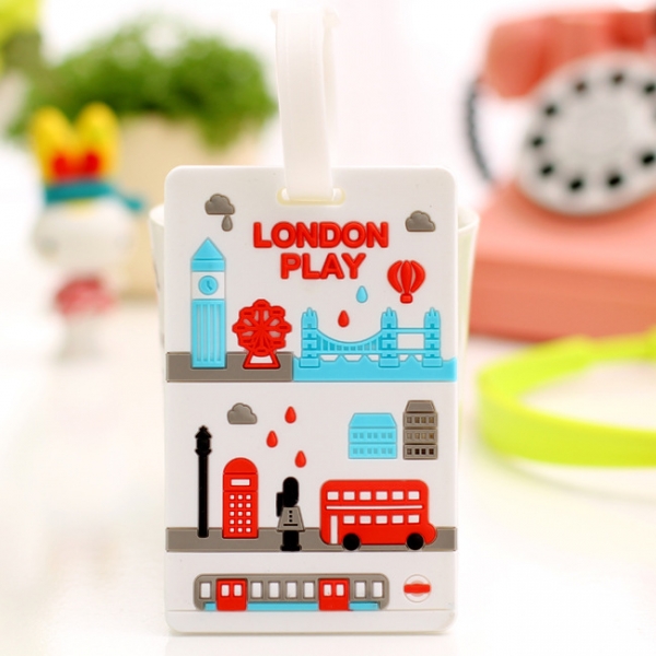 I Love London Fashion Luggage Tags Cute Holiday Suitcase Labels Travel Bag Identity ID