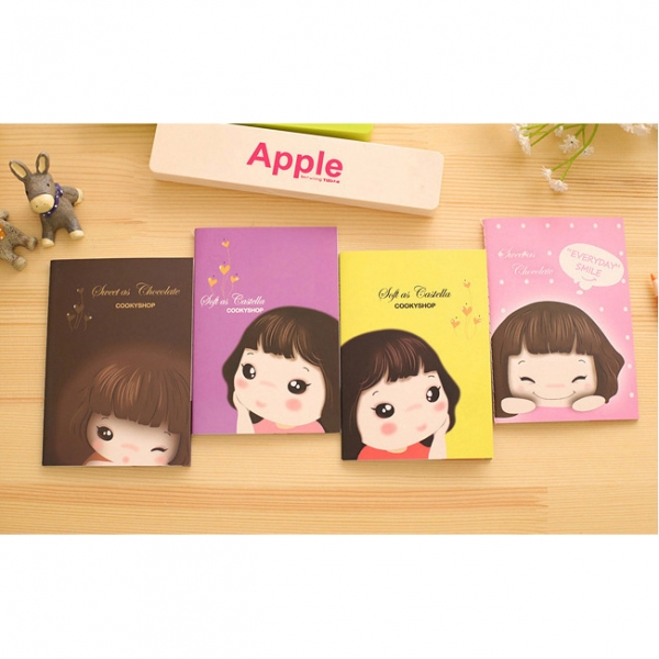 Lovely Girls Mini Cute Notebooks Small Notepads Notes Pad Pocket Memo Pads Lined