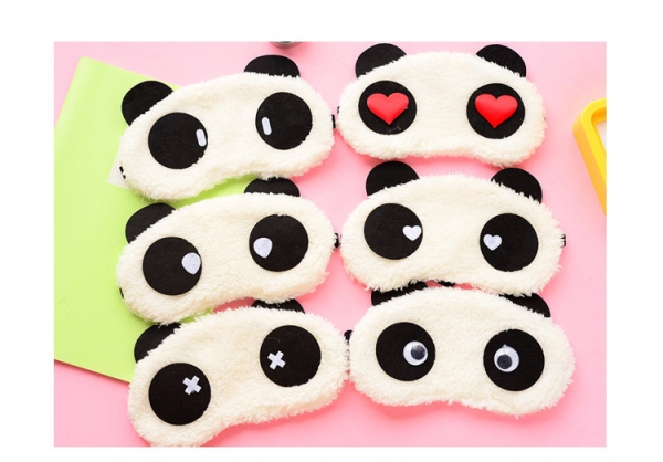 FREE 1pc Giant Panda White Suede Eye Mask (in random design)