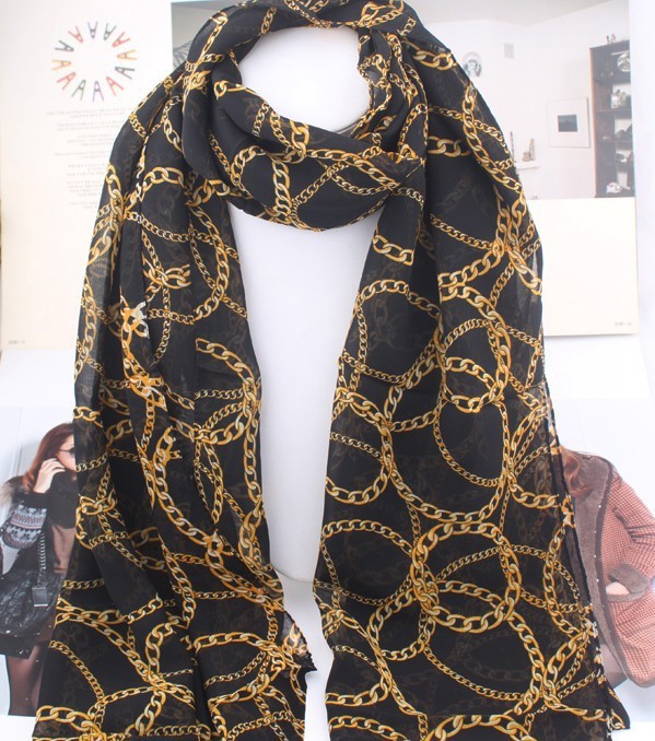 Gold best sale chain scarf