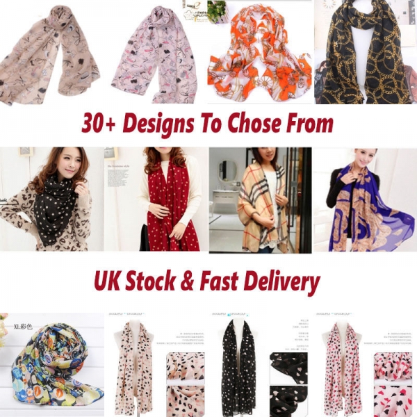 Fashion Polka Dots Pattern Ladies Scarves Chiffon Scarf Designer Women Shawl