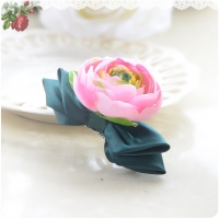 Textured Elegant Begonia Flower Hair Clip