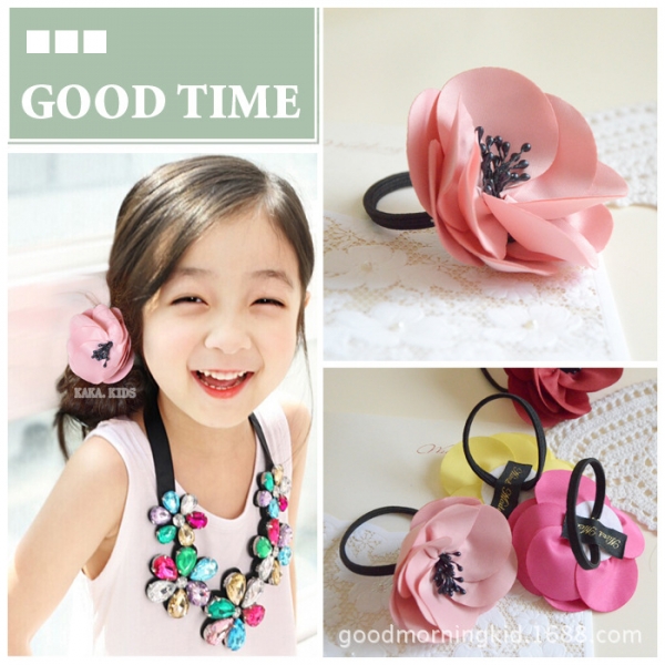 Camellia Flower Hair Elastic Band