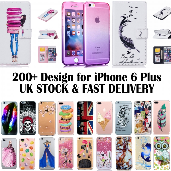 iPhone 6 Plus 6S Liquid Glitter Hard Phone Case Silicone Soft Cover Clearance