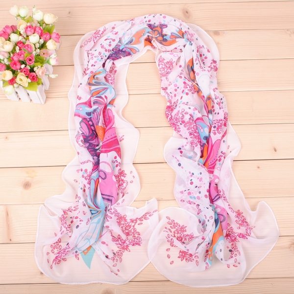 160 50cm Butterfly Print X142 Fashion Ladies Scarves Chiffon Scarf Womens Shawls