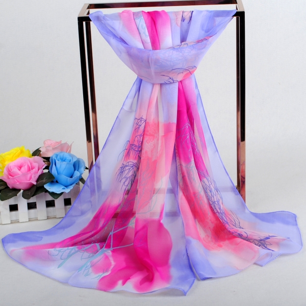 160 50cm Colourful Dream Trees X247 Fashion Ladies Scarves Chiffon Scarf Womens Shawls