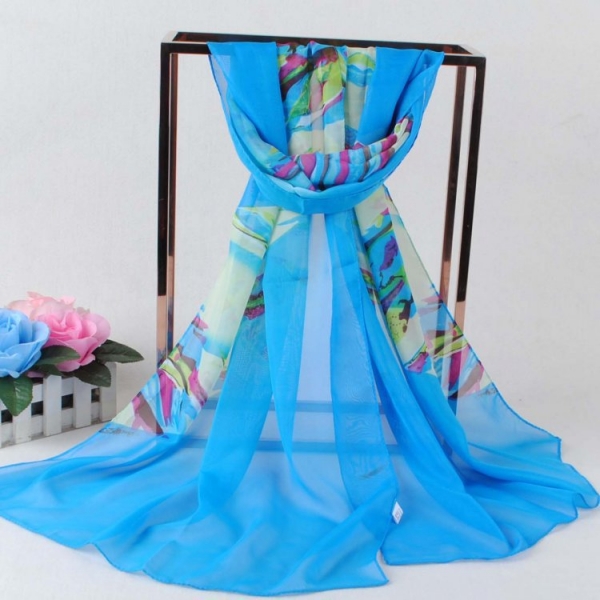 160 50cm Colourful Patch Patterned X263 Fashion Ladies Scarves Chiffon Scarf Womens Shawls