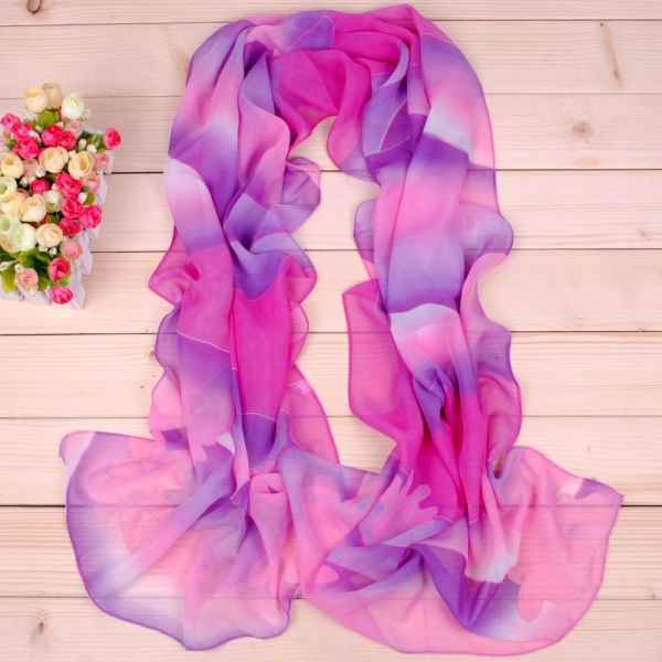 160 50cm Elegant Clouds Print X063 Fashion Ladies Scarves Chiffon Scarf Womens Shawls