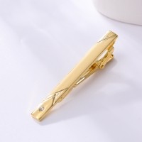 T1-15-010 Mens Metal Silver Gold Tie Clip