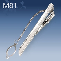M81 Mens Metal Silver Gold Tie Clip