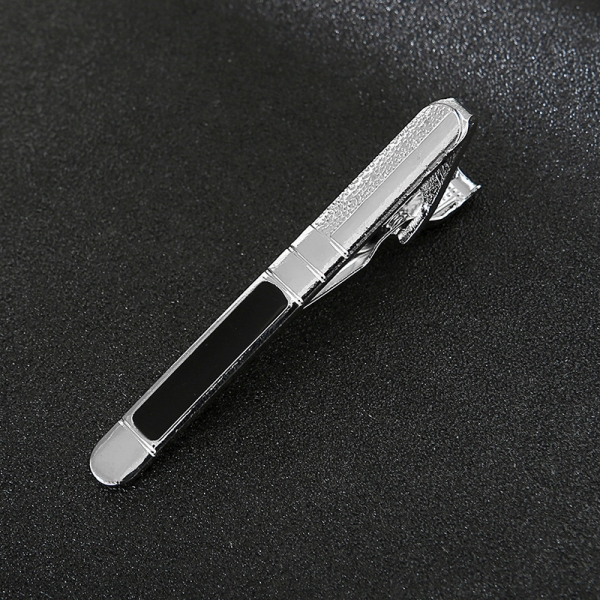 T4-1-010 Mens Metal Silver Gold Tie Clip