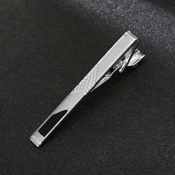 T4-1-008 Mens Metal Silver Gold Tie Clip