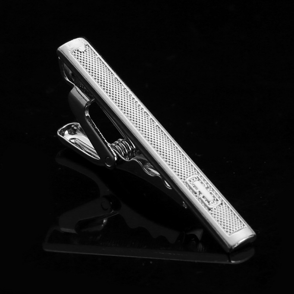 T5-2-003 Mens Metal Silver Gold Tie Clip