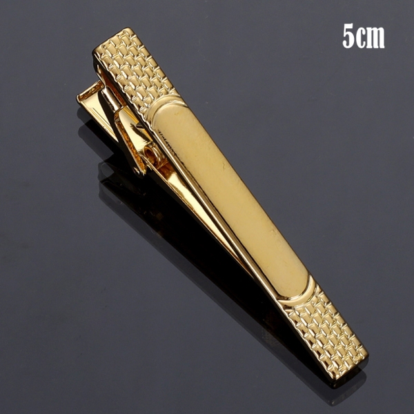 T6-6 Mens Metal Silver Gold Tie Clip