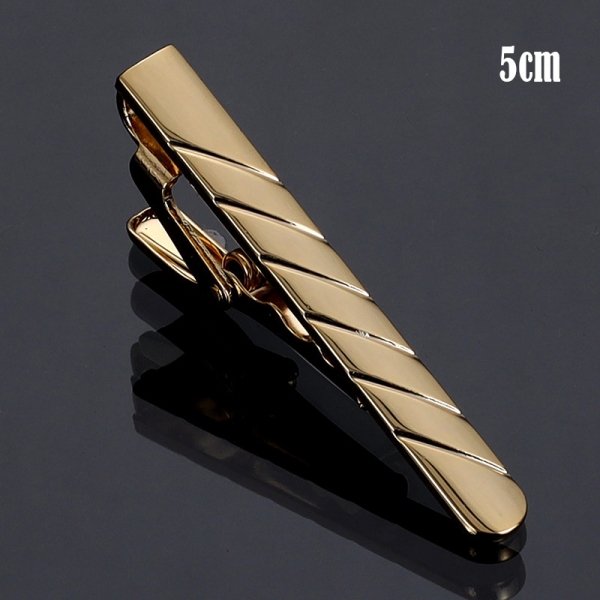 T6-10 Mens Metal Silver Gold Tie Clip