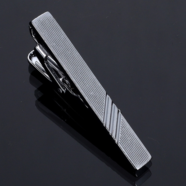 T3-21 Mens Metal Silver Gold Tie Clip