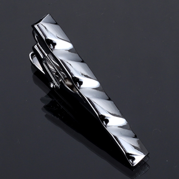 T3-23 Mens Metal Silver Gold Tie Clip
