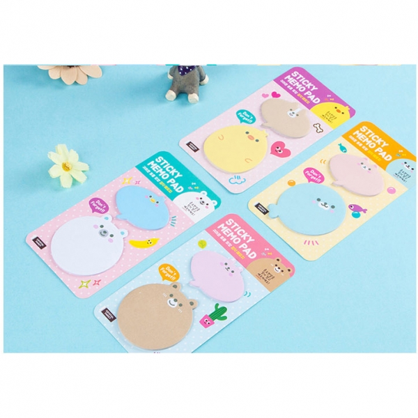 Bear Animals Friends Cute Sticky Notes Novelty Sticky Note Pad Bookmark Memo Index Tab Page Markers