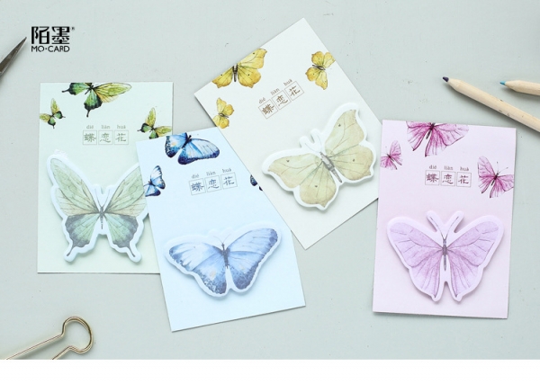 Cute Butterflies Novelty Sticky Notes Pad Bookmark Memo Index Tab Page Markers
