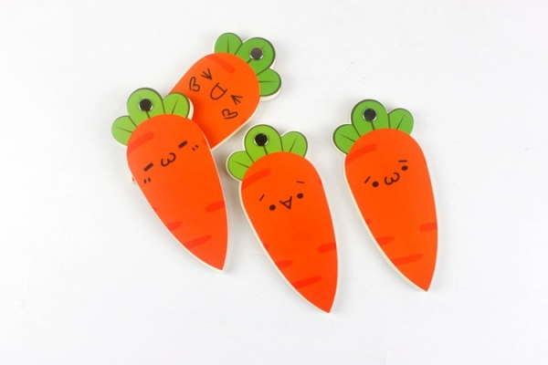 Cute Emoji Face Carrot Novelty Mini Notebooks Small Notepads Pocket Memo Pads Blank Page