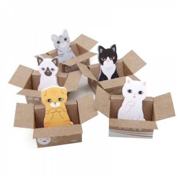 Kitten Cats Mini Cute Sticky Notes Novelty Sticky Note Pad Bookmark Memo Index Tab Page Markers