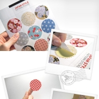 Traditional Japanese Printing Flower Stickers