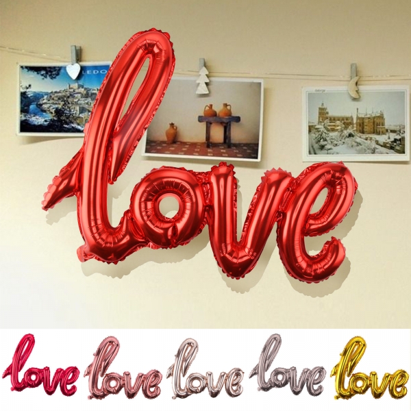 42 Inch Large Love Letter Balloons Foil Party Balloons Birthday Wedding Anniversary Celebration