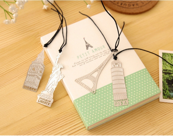 World Famous Landmarks Sight Sightseeing Cute Bookmarks For Books Book Markers Readers Gift