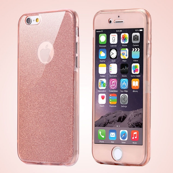 Glitter Pink With Glitter iPhone 7 Plus 8 Plus Phone Case