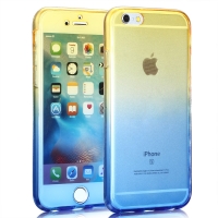 Basic Blue and Yellow iPhone 6 Plus 6S Plus Phone Case